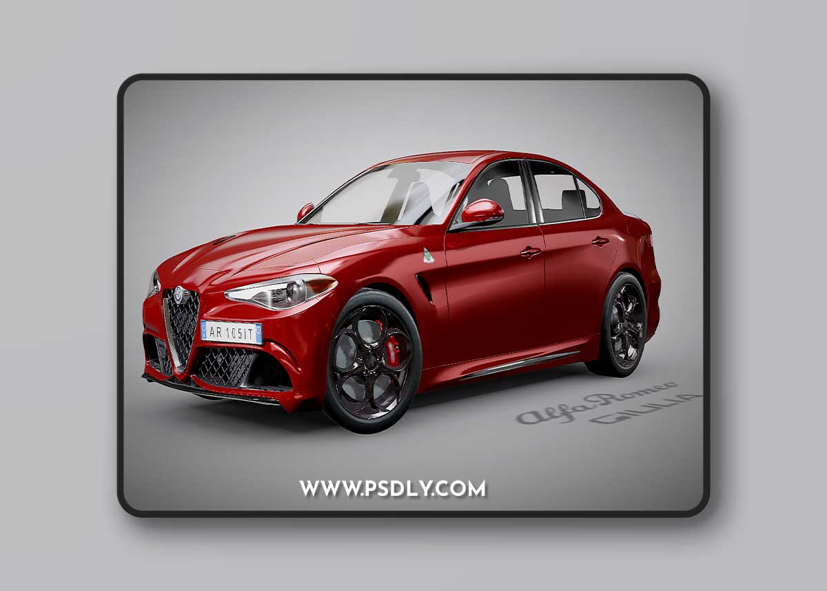 Alfa Romeo Giulia Quadrifoglio 3D Model