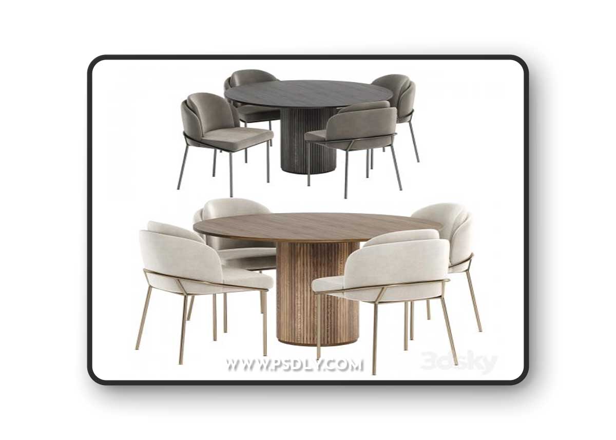Angelo chairs with Palais Royal dining table