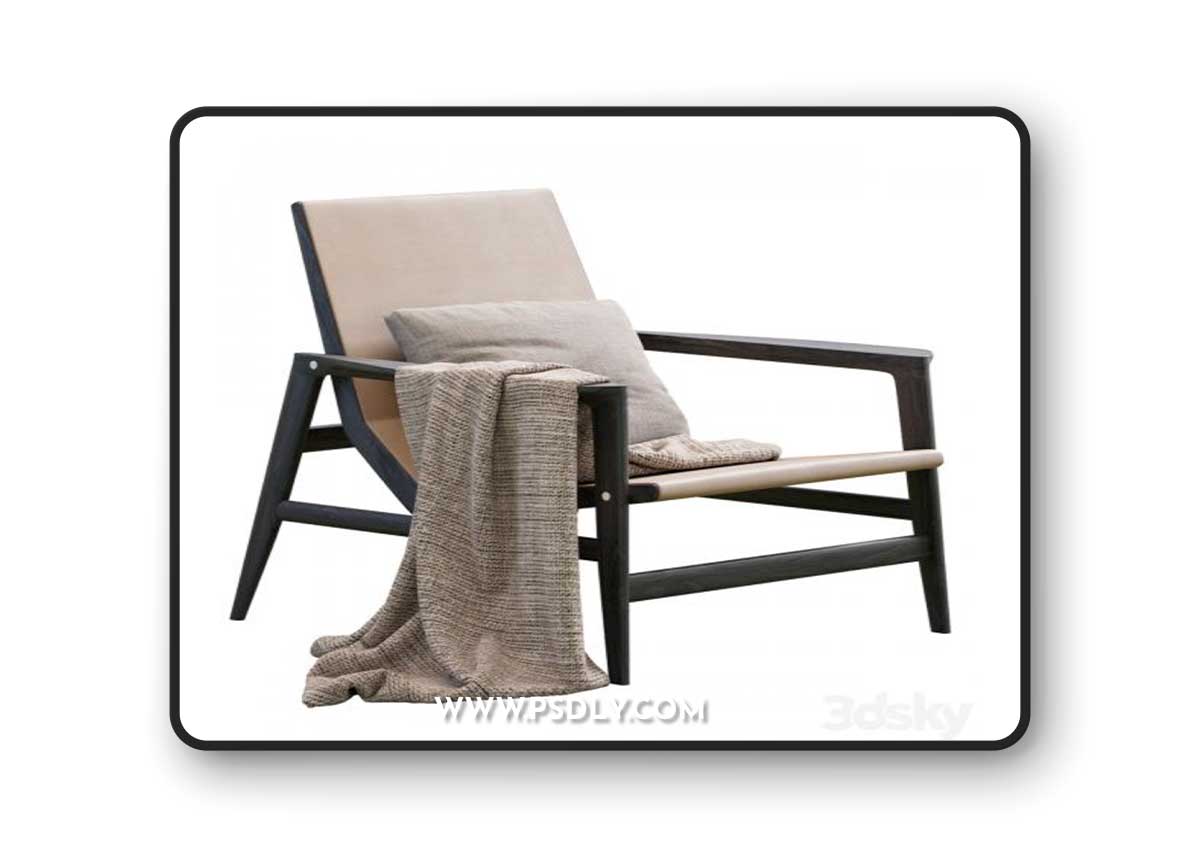 Armchair Ipanema By Poliform 3D Model