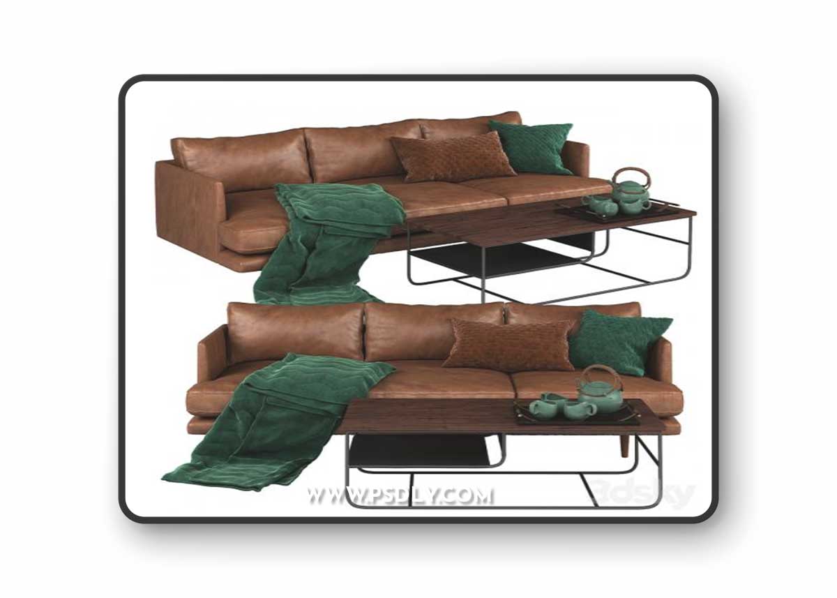 Article burrard sofa 3D Model