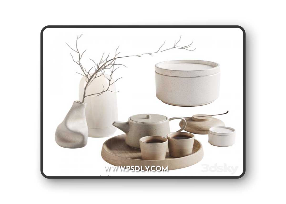 Decorative set Kumi 3D Moidel