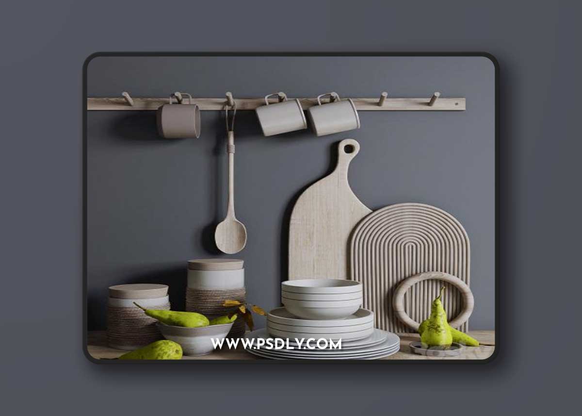 Decorative set for the kitchen # 1 3D Model
