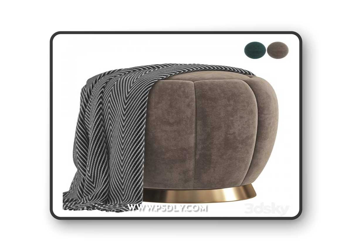 Florence Stool By Luxdeco Collection