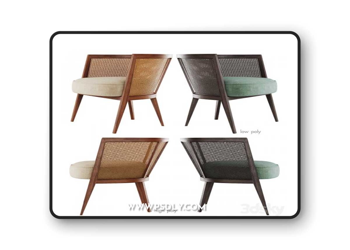 Harvey Probber Lounge Chair 3D Model