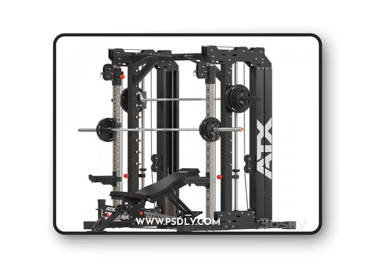 Home Gym ATX_Smith Cable Rack Weight Stack