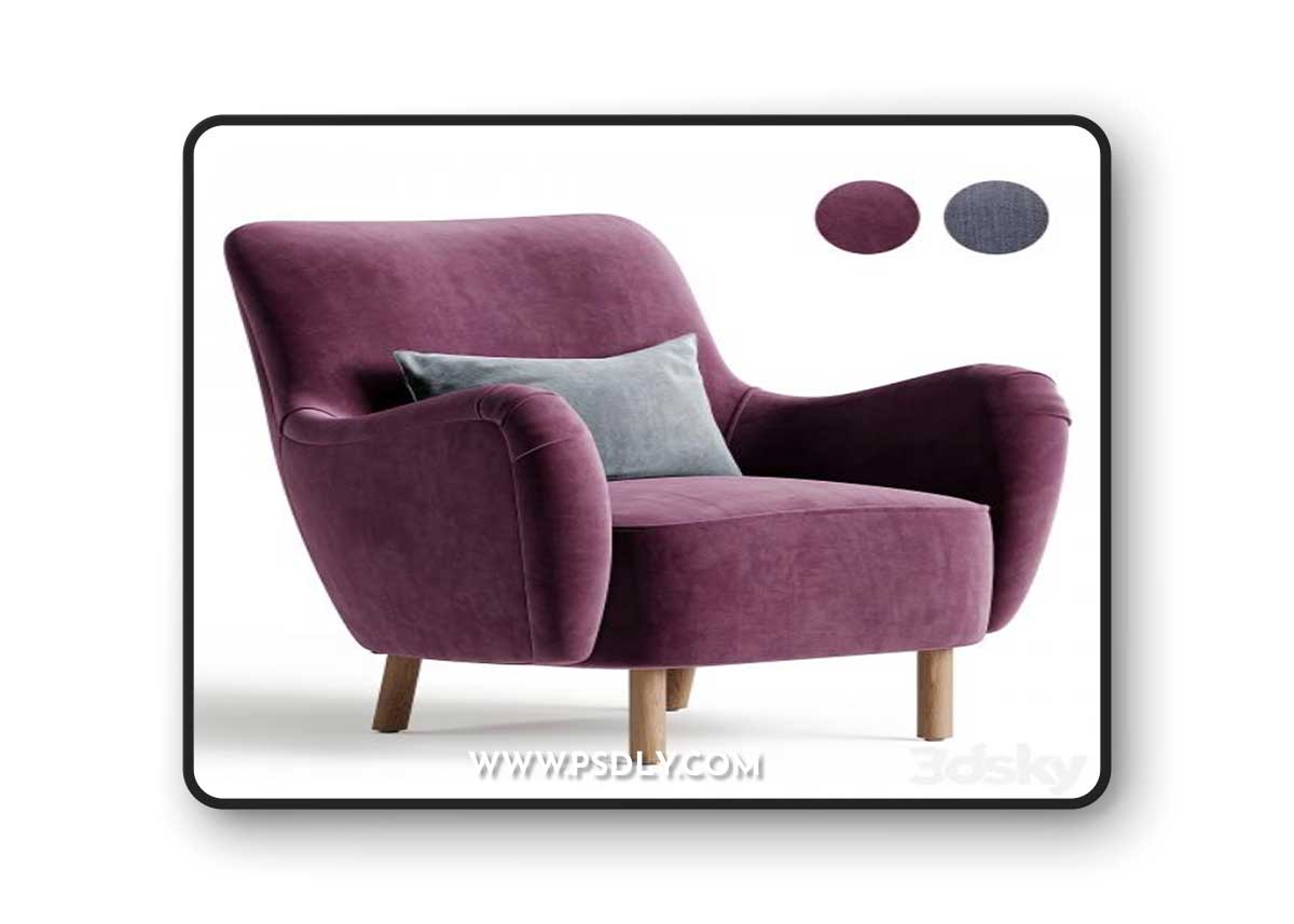 Perry Accent Chair 3D Model