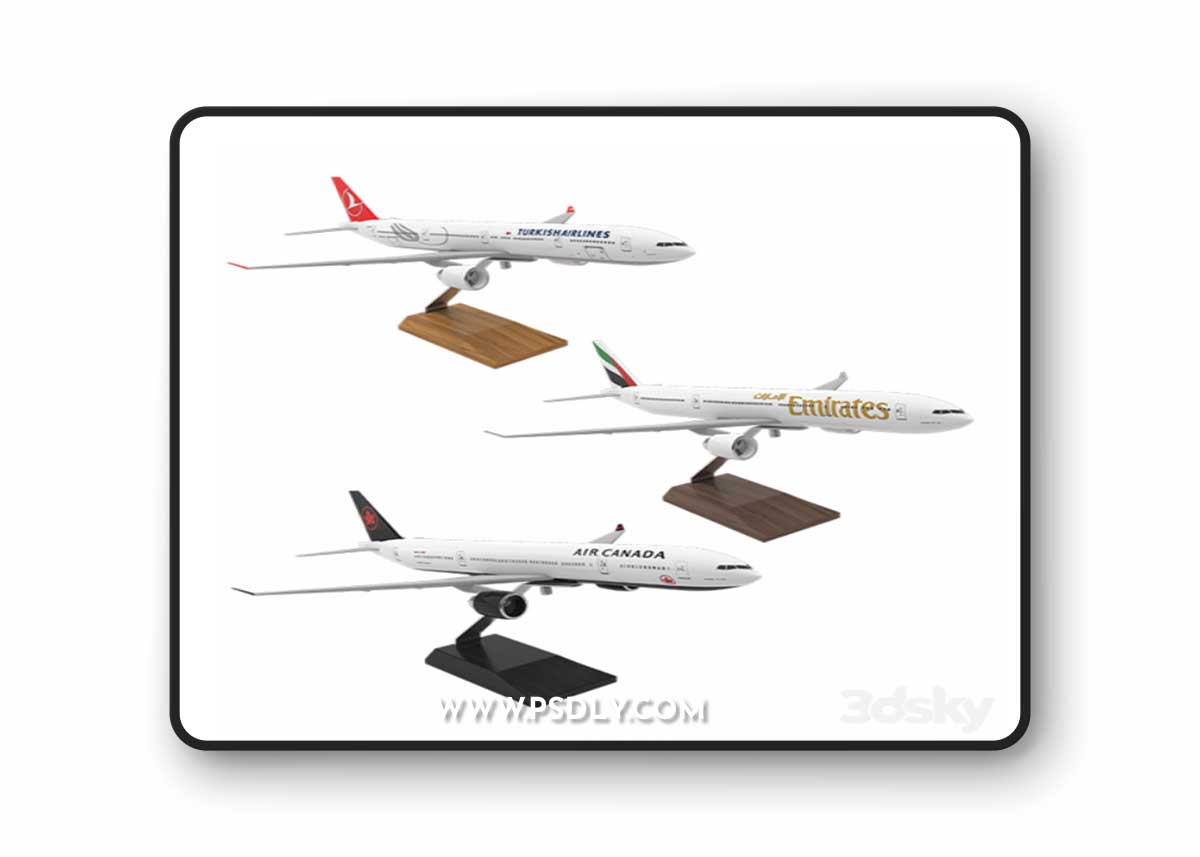 Plane Desktop Models (Boeing 777)