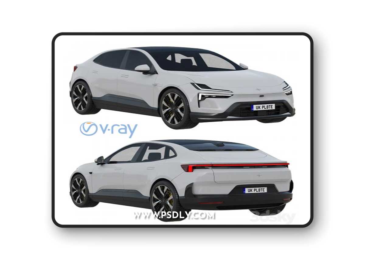 Polestar 4 2024 3D Model