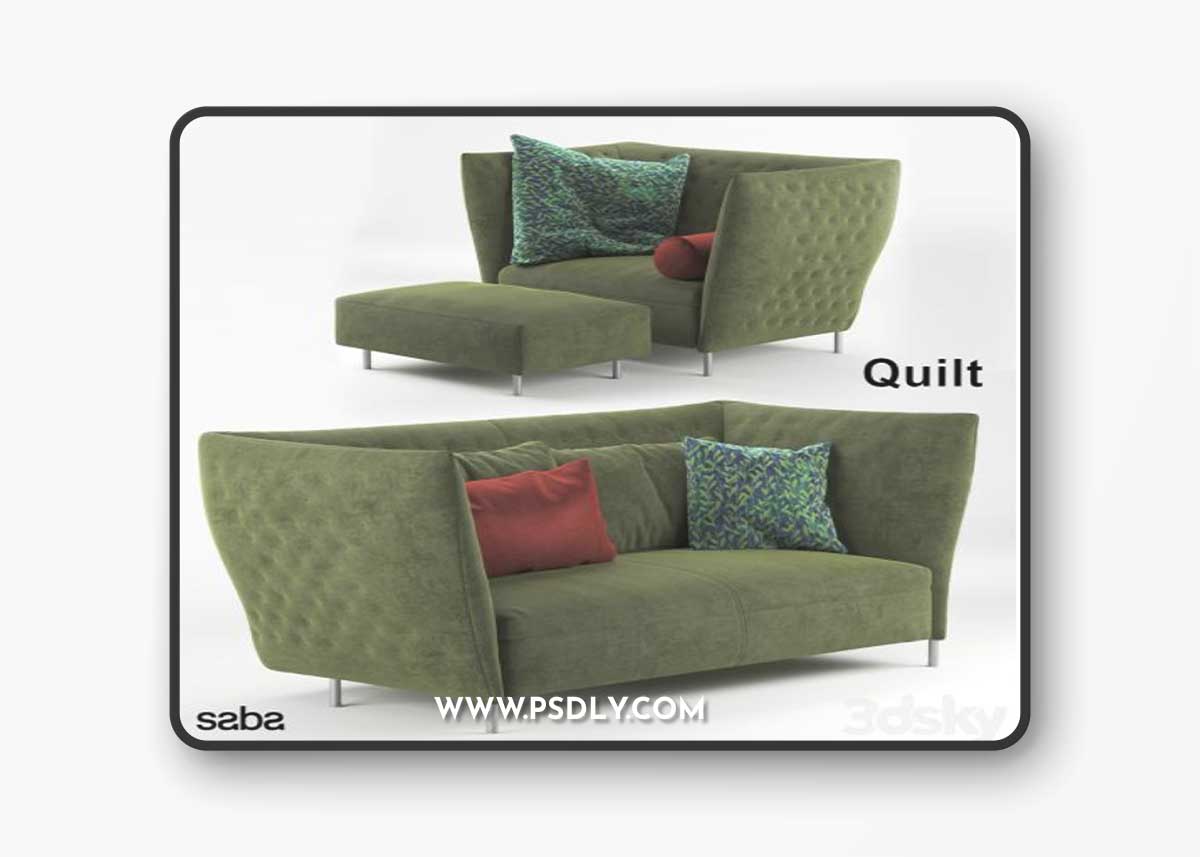 Sabana Italia Quilt sofa and armchair