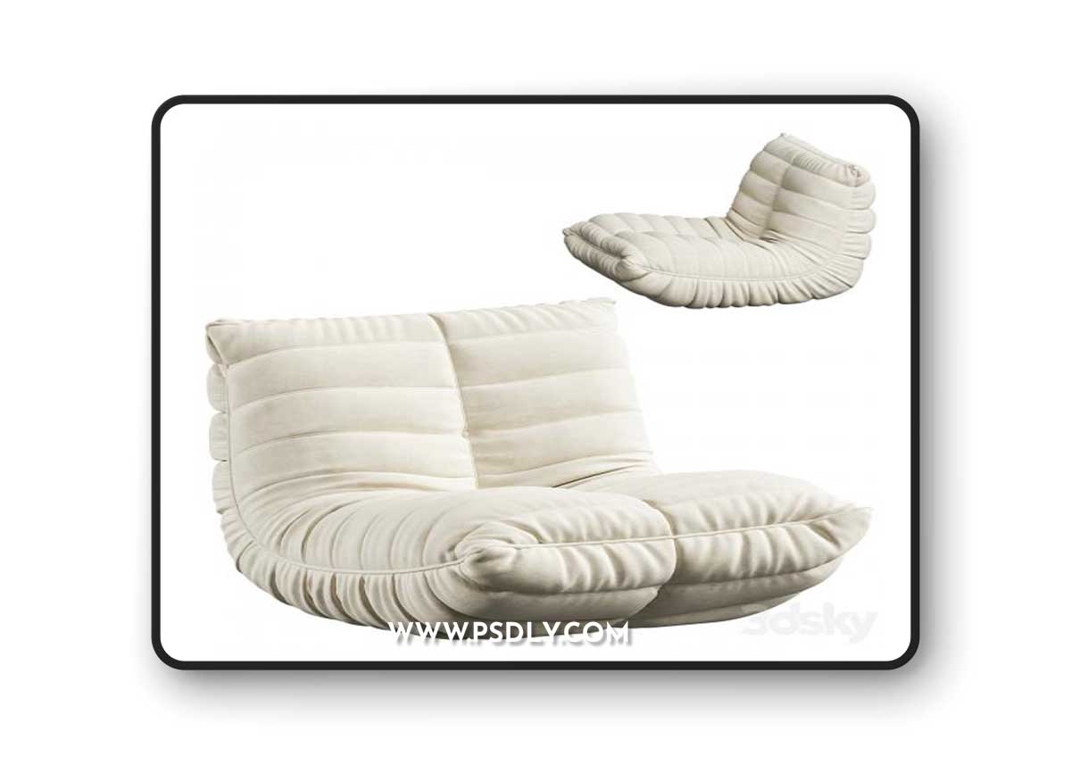 Suede Armless Bean Bag Chair & Lounger by Trule