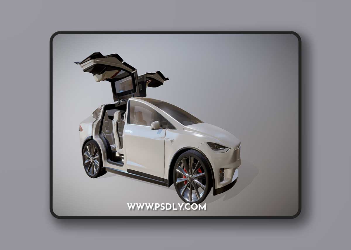 Tesla MODEL X [Animation] 3D Model