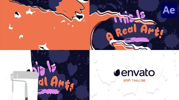 Videohive Painting Logo for After Effects 50668054