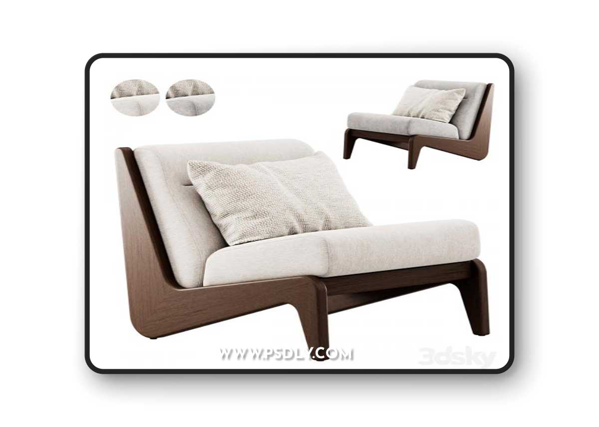Wooden armchair Fletcher by Soho Home