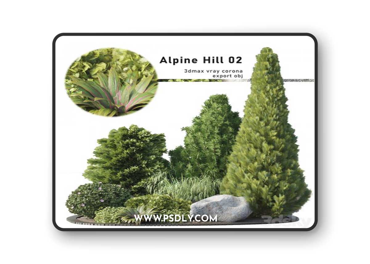 Alpine Hill 02 3D Model