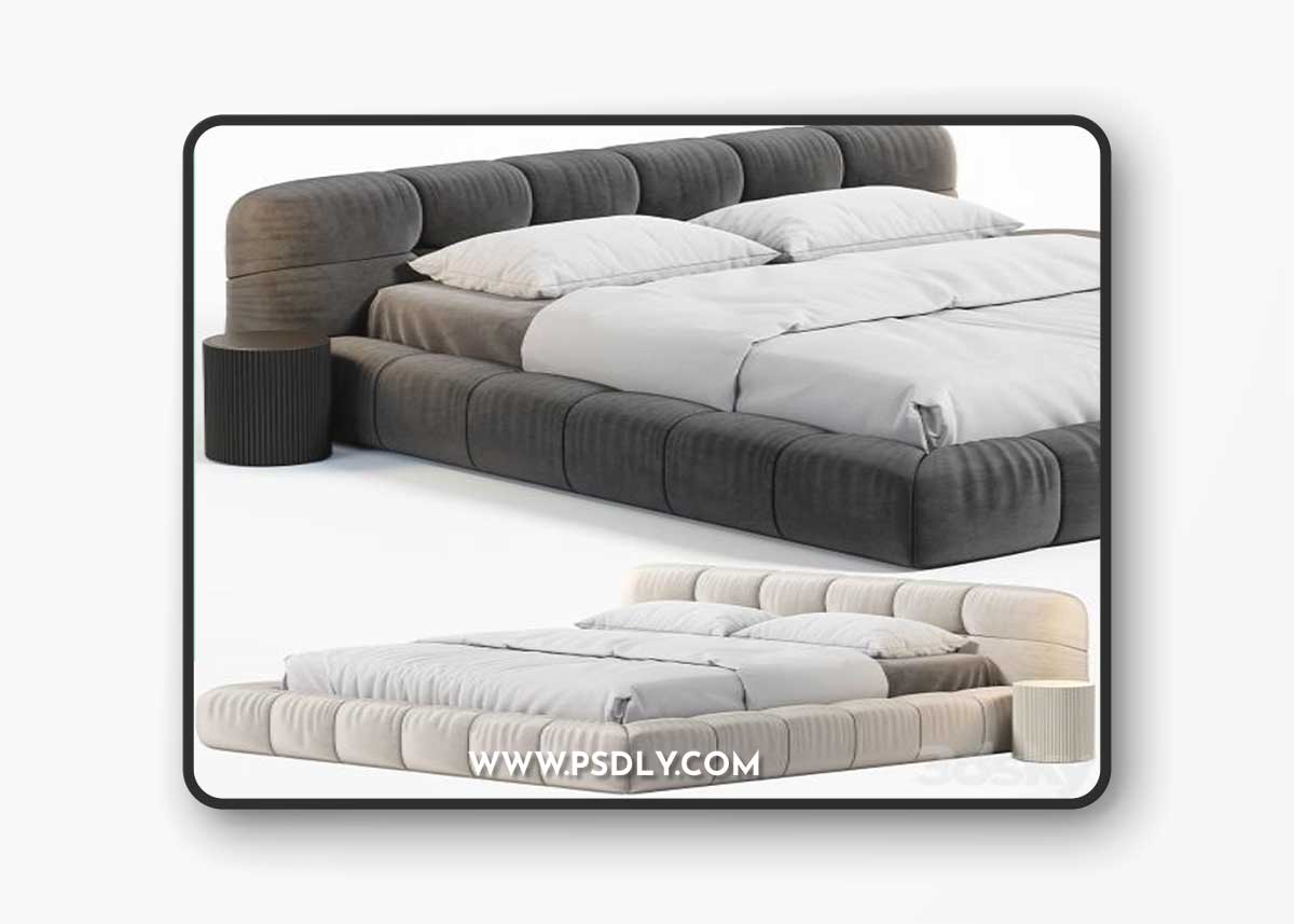 B&B Italia Tufty Bed 3D Model