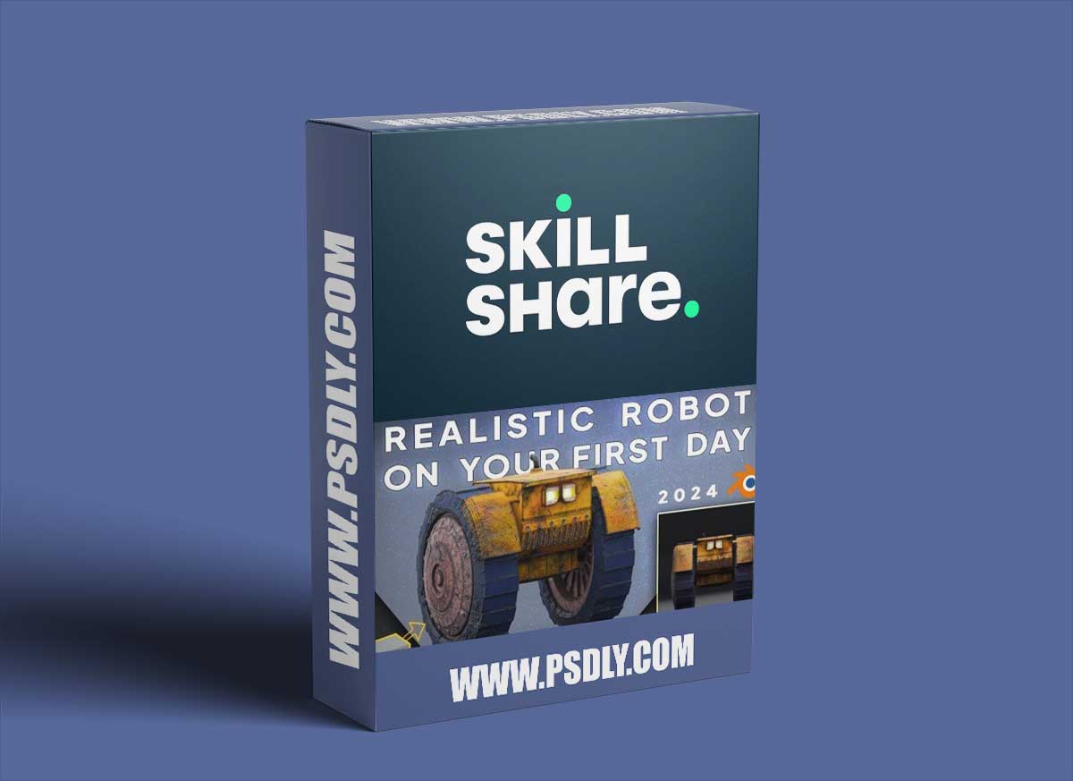Creation of a realistic Robot on your first day in Blender. Step by step tutorial.