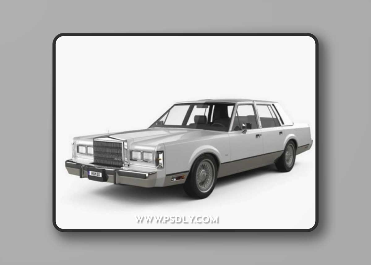 Lincoln Town Car 1989 3D Model