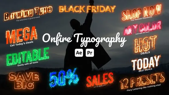 Videohive On Fire Animated Typography 51301879