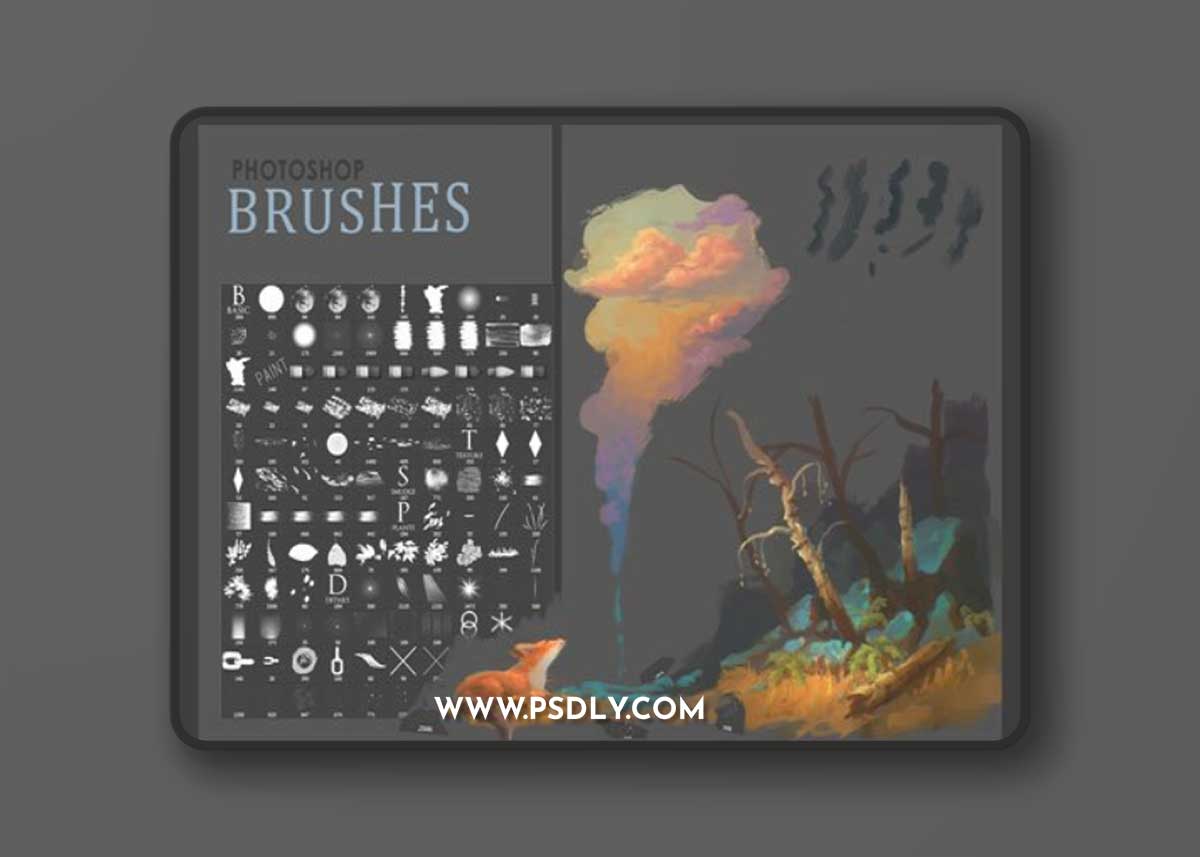 150+ Painting Brushes for Photoshop
