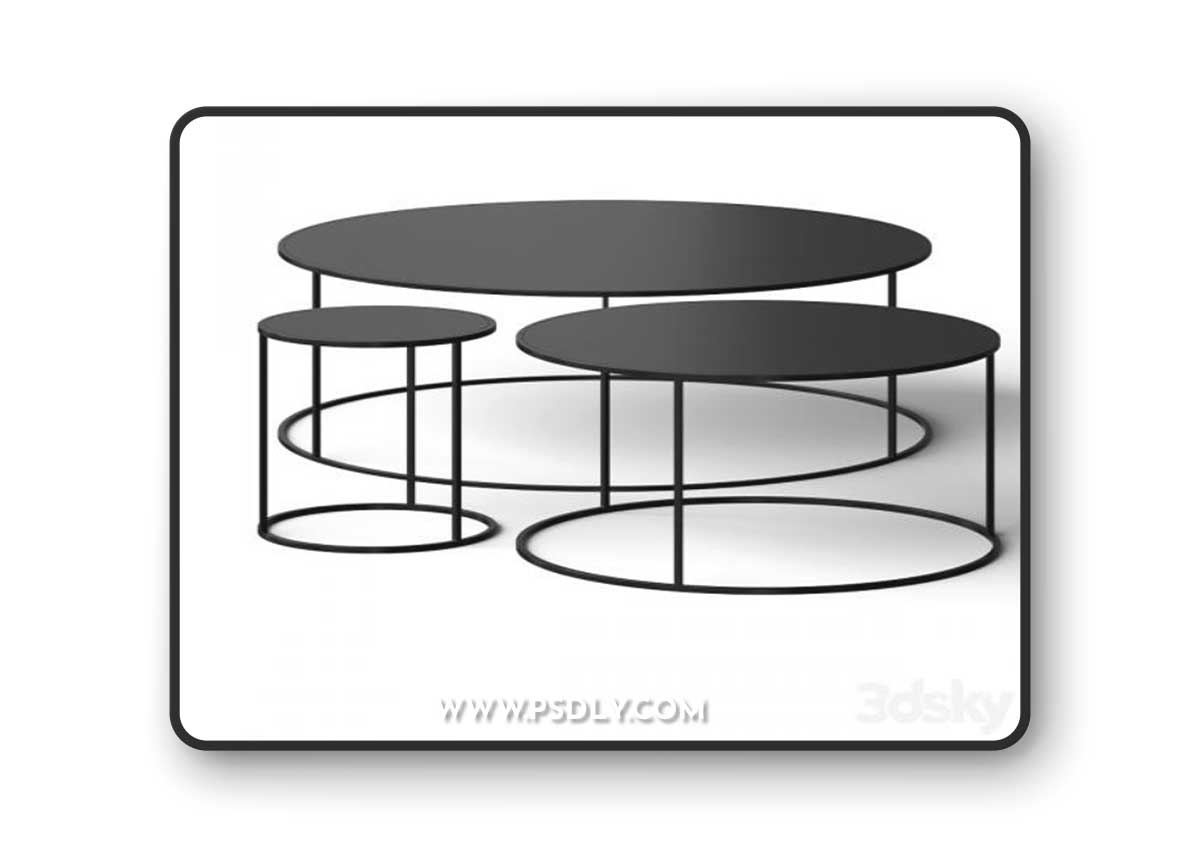 Adriani e Rossi edizioni Round Metal Coffee Table