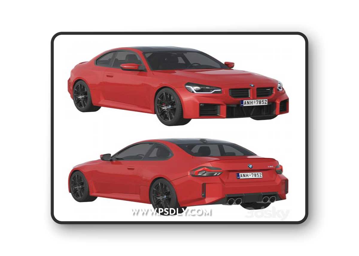 BMW M2 2022 3D Model