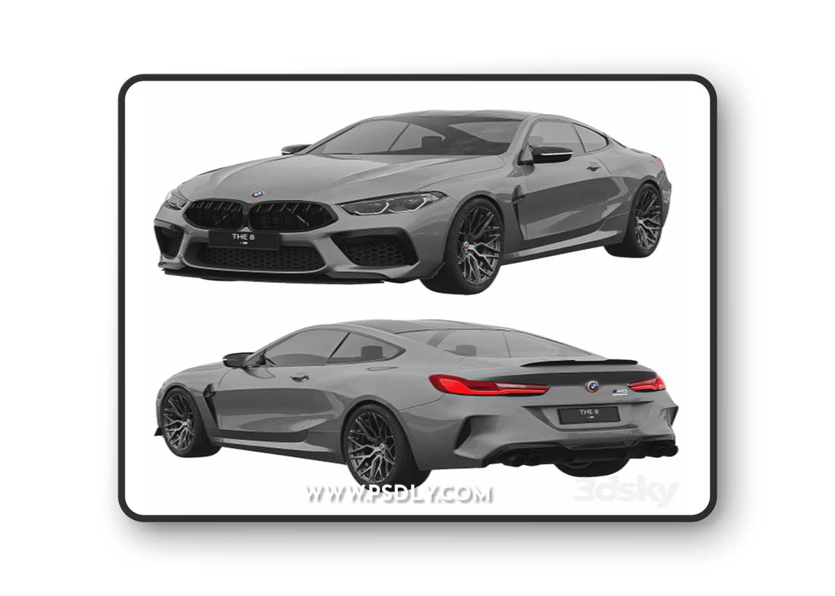 BMW M8 Competition 3D Model