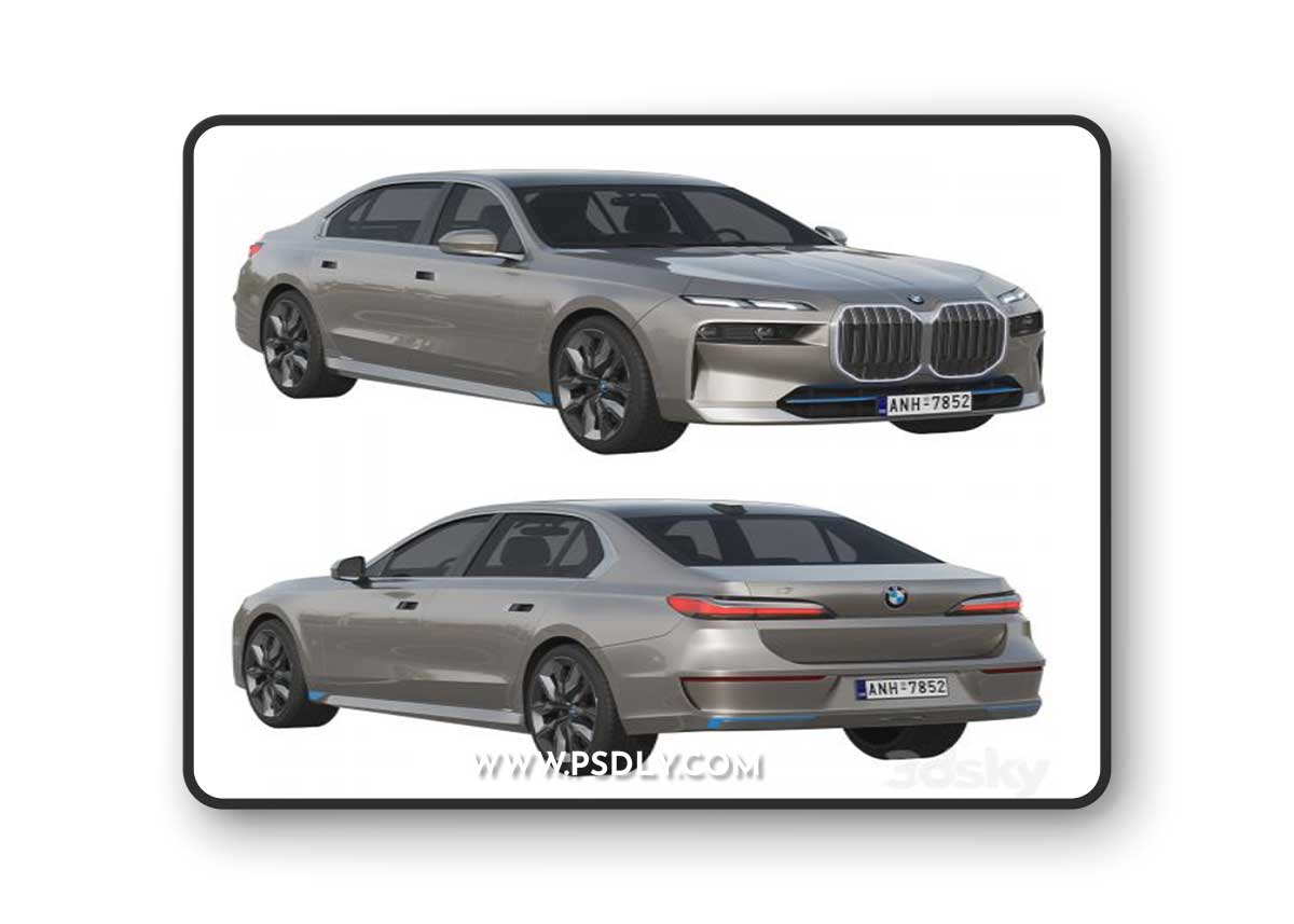 BMW i7 2023 3D Model
