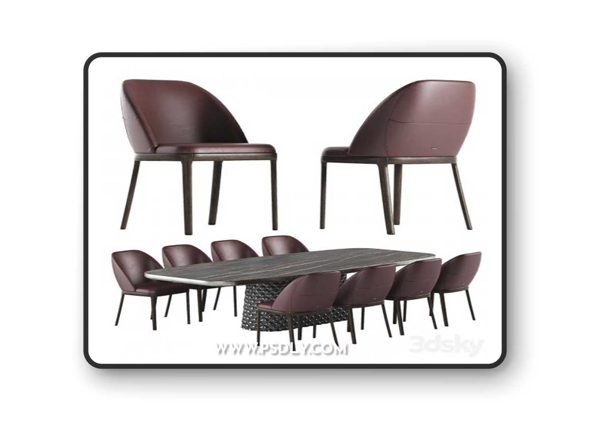 Cattelan Italia Atrium Keramik Premium table Mariel chair set