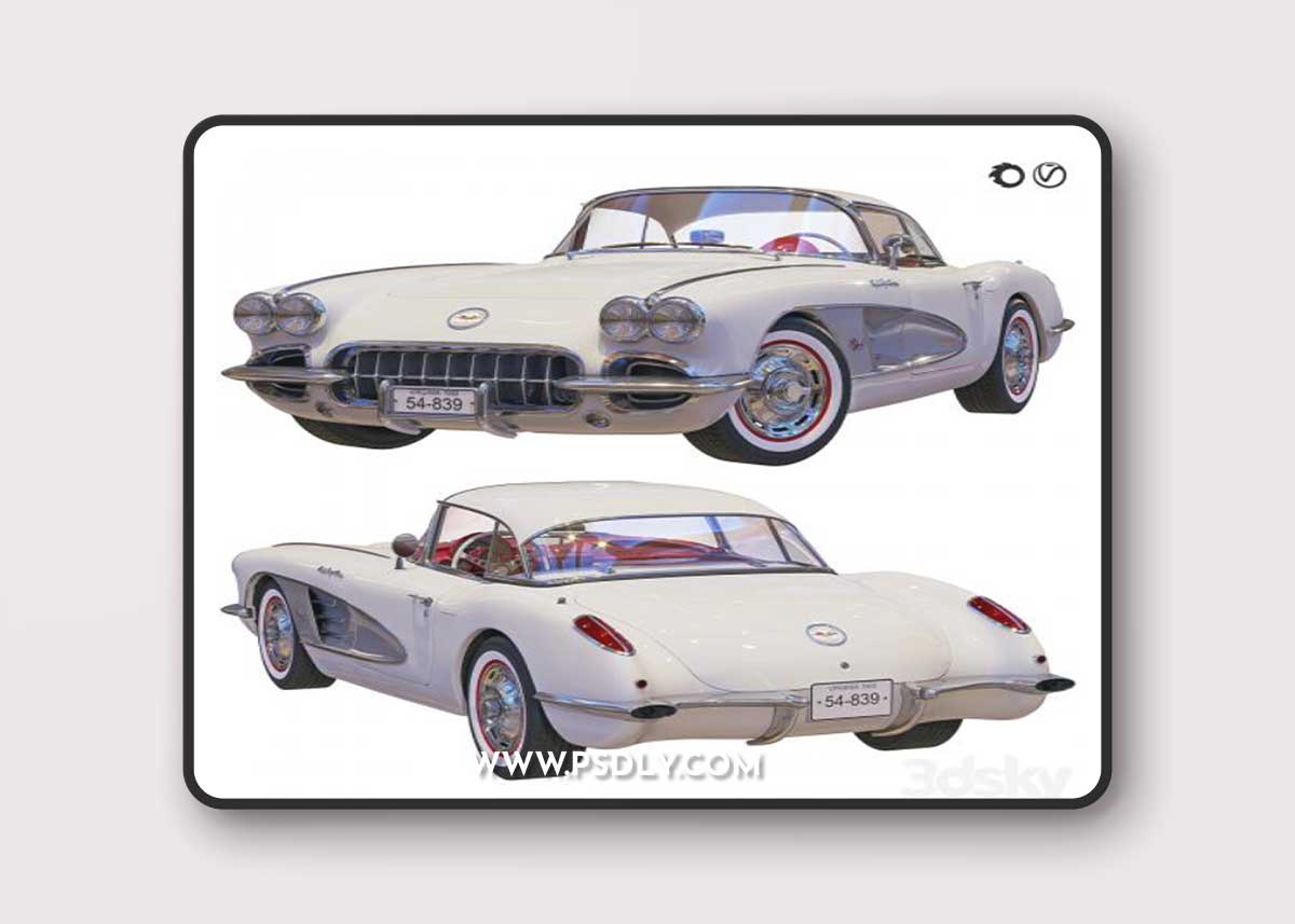Chevrolet Corvette Coupe 1960 with a Roof