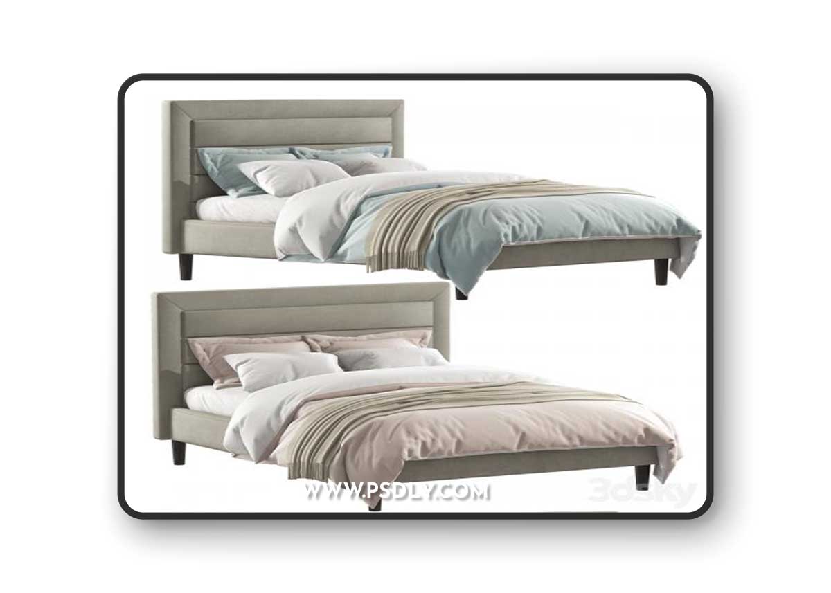 Mehta Tufted Upholstered Platform Bed