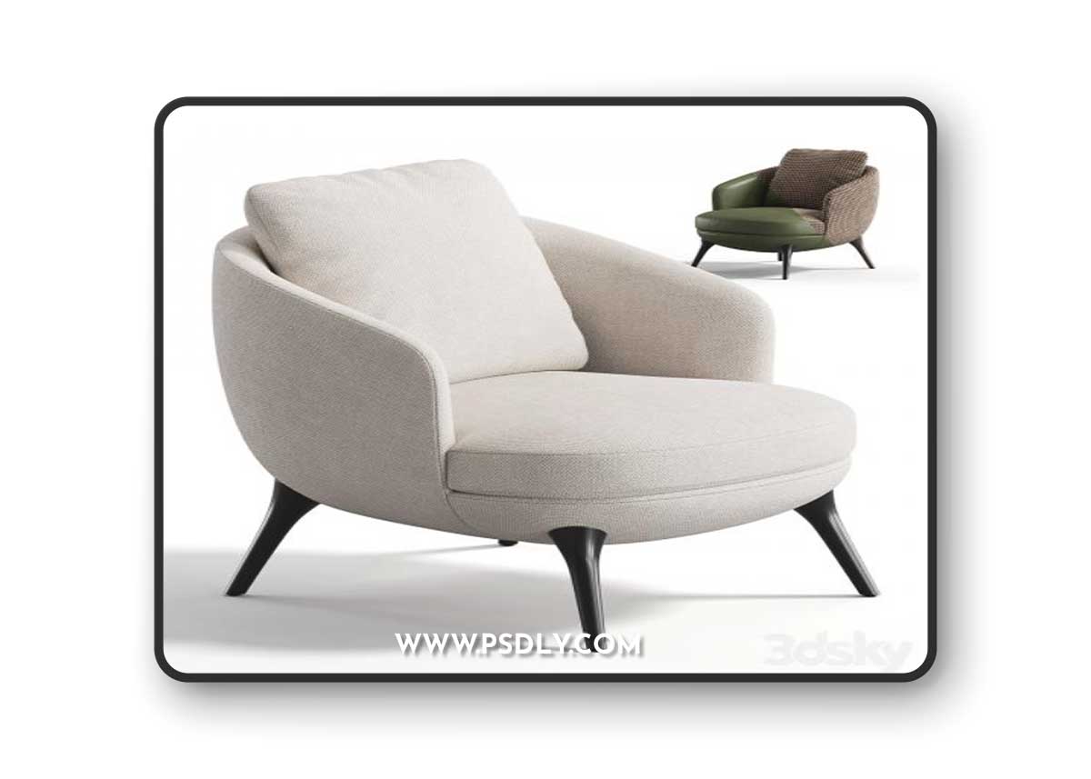 Raphael Armchair by Minotti