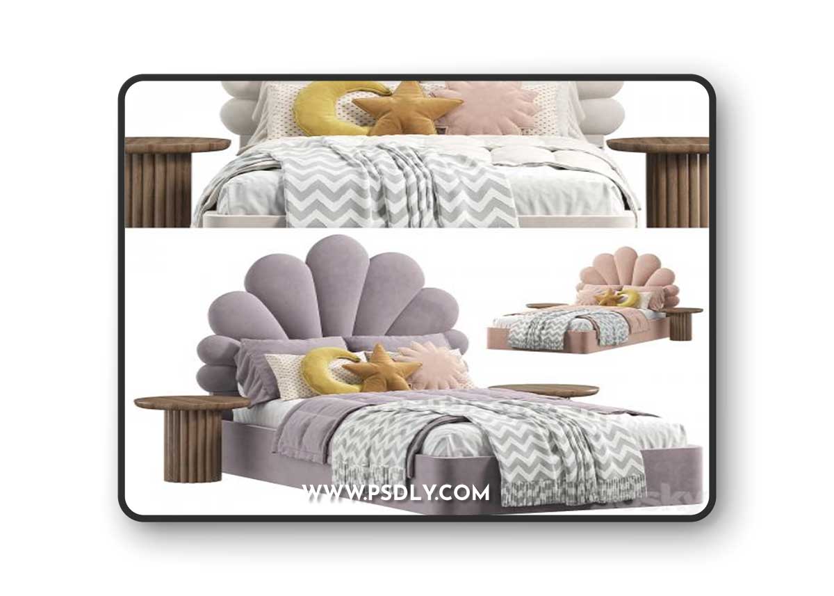 SHELL Kids Bed 3D Model