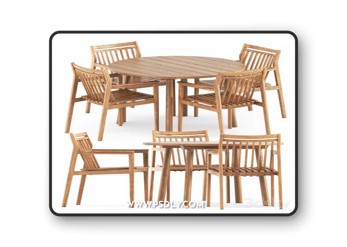 Sammen M1 by FDB Mobler and Taro Table by Fredericia