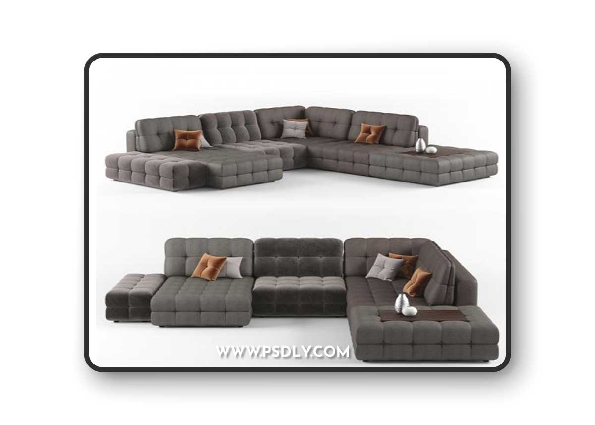 Sofa MOON 160 3D Model