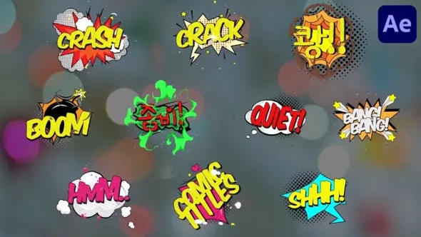 Videohive Comic Titles for After Effects 51756434
