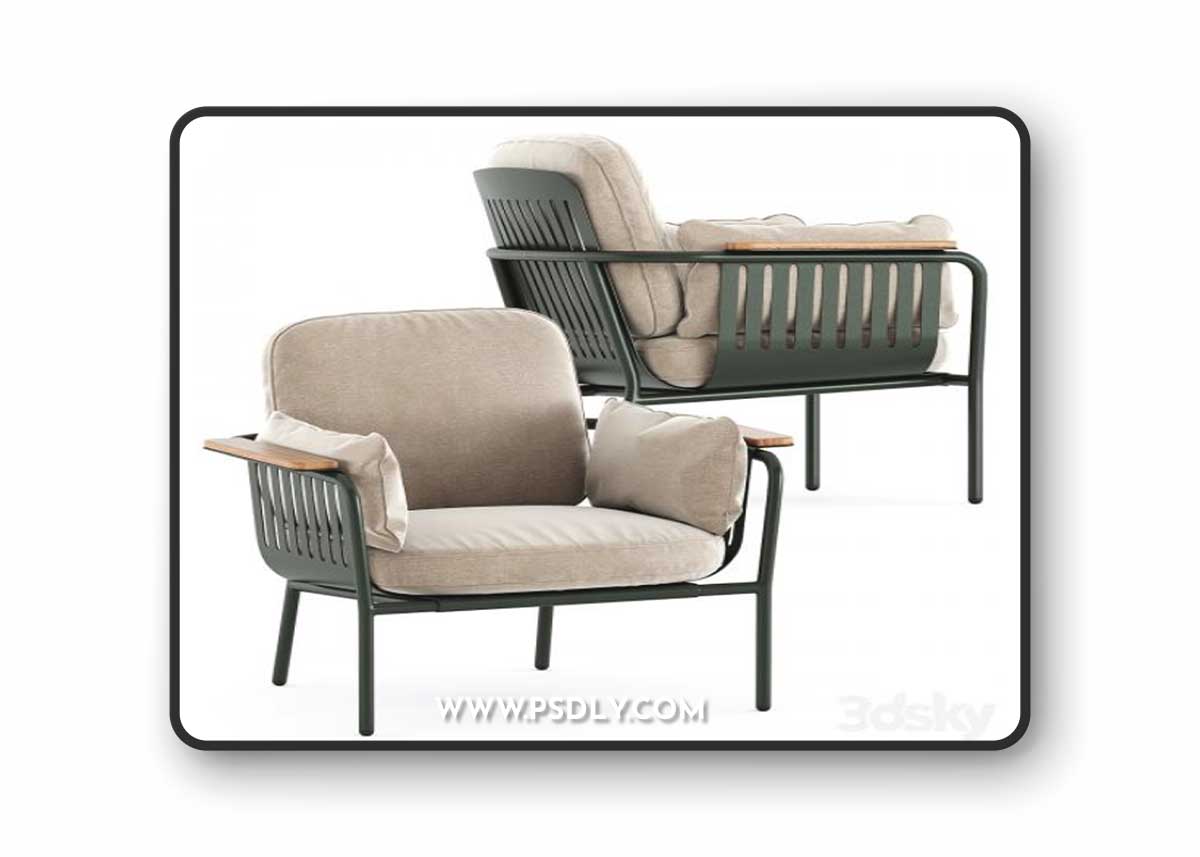 Capa Lounge Garden armchair by gandiablasco