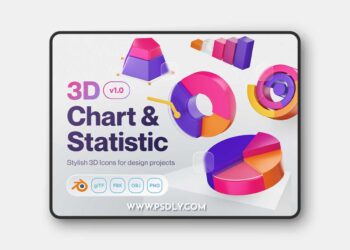 Charty - Chart Bar & Statistics 3D Pack Model