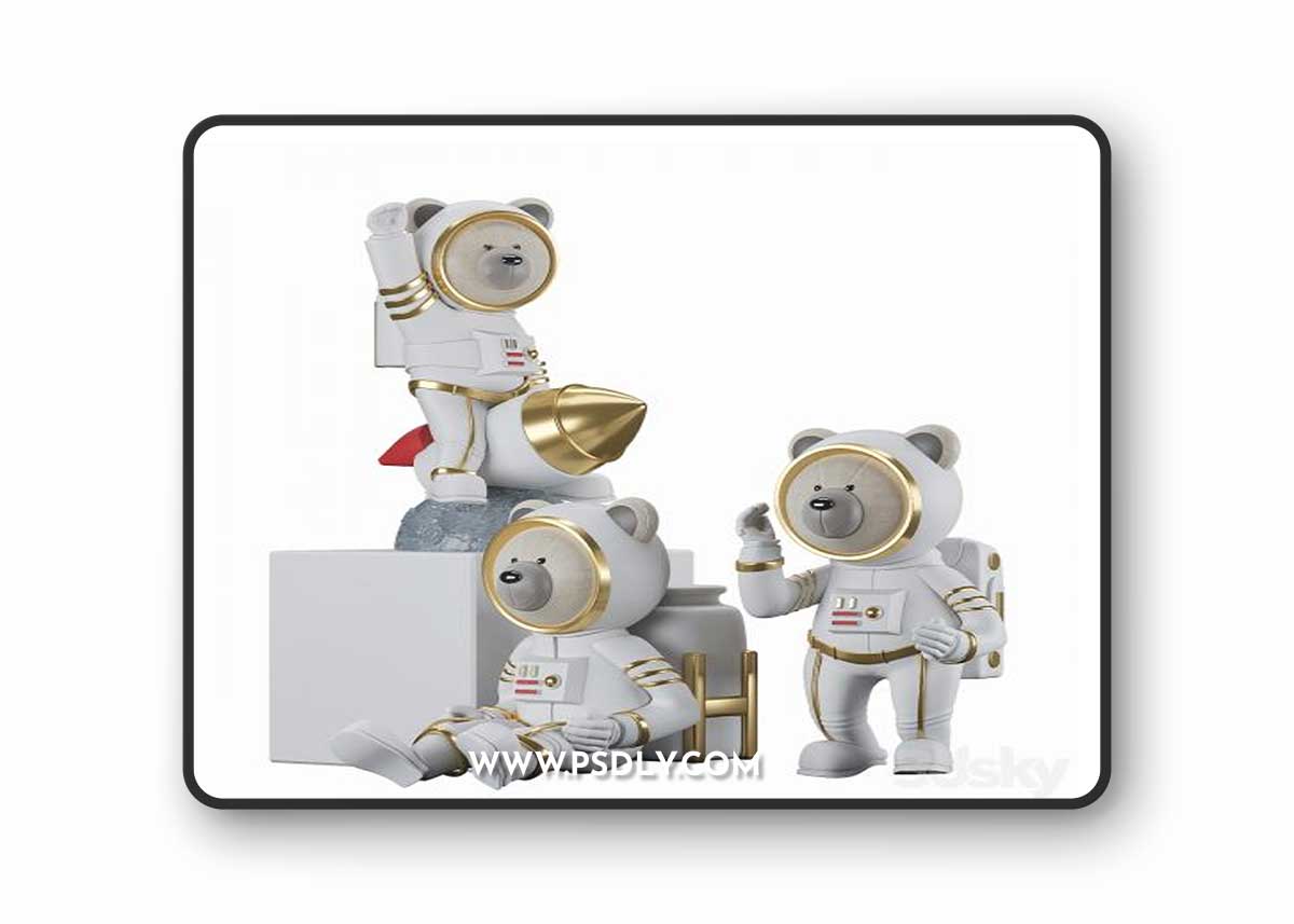Decorative Astronaut 3D Model