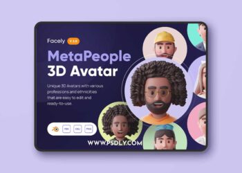 Facely V2 - MetaPeople 3D Avatar Model
