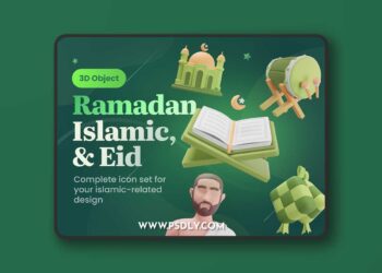 Islamy - Ramadan, Islamic, and Eid 3D Icon Set Model