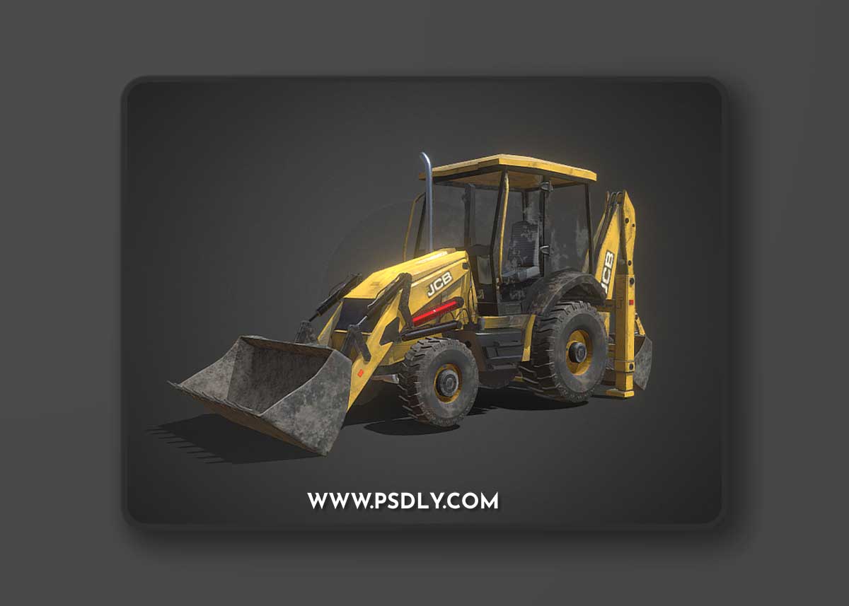 JCB Backhoe loader 3D Model
