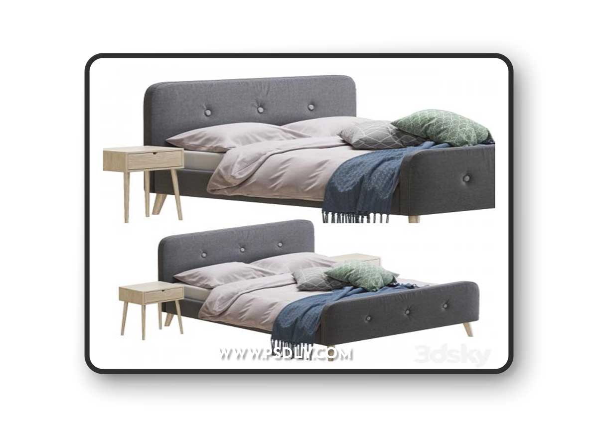 Jysk Kongberg bed 3D Model