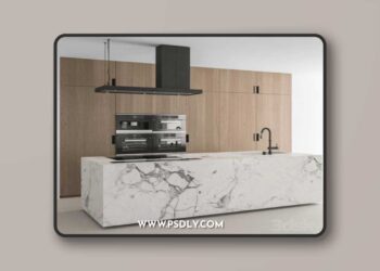 Kitchen Modern -Wood and Marble 64