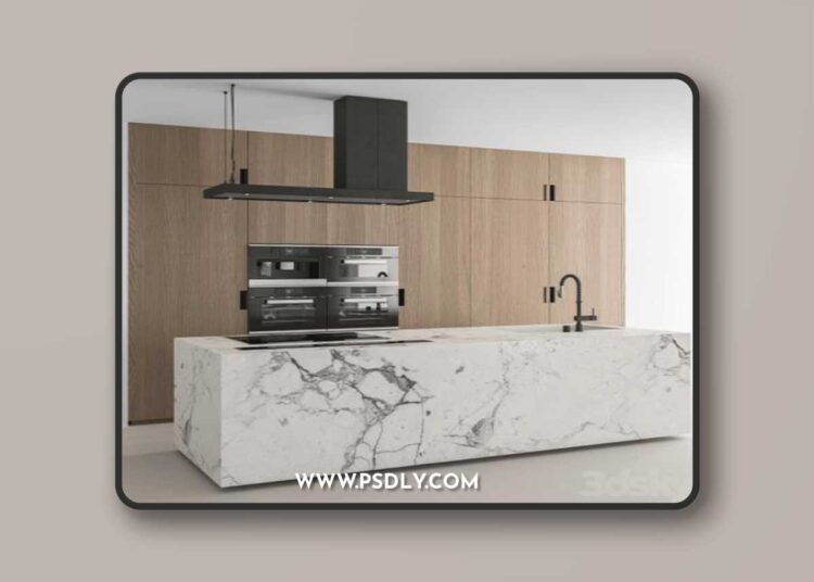 Kitchen Modern -Wood and Marble 64