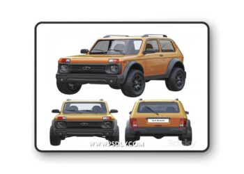 Lada Niva Bronto 4x4 3D Model