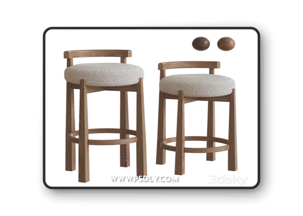 MIREN bar stools by Noho Home in two sizes