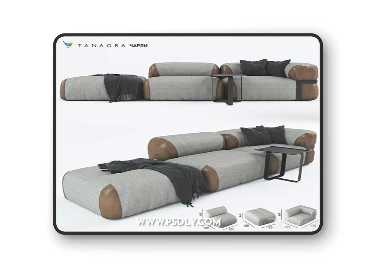 Modular sofa CHARLIE TANAGRA