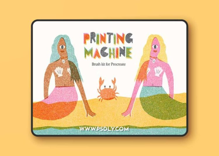 Printing Machine Brushes for Procreate