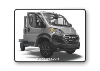 RAM Promaster Chassis Truck CrCab 3450WB HQInterior 2023 Model