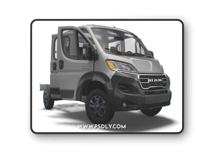 RAM Promaster Chassis Truck CrCab 3450WB HQInterior 2023 Model